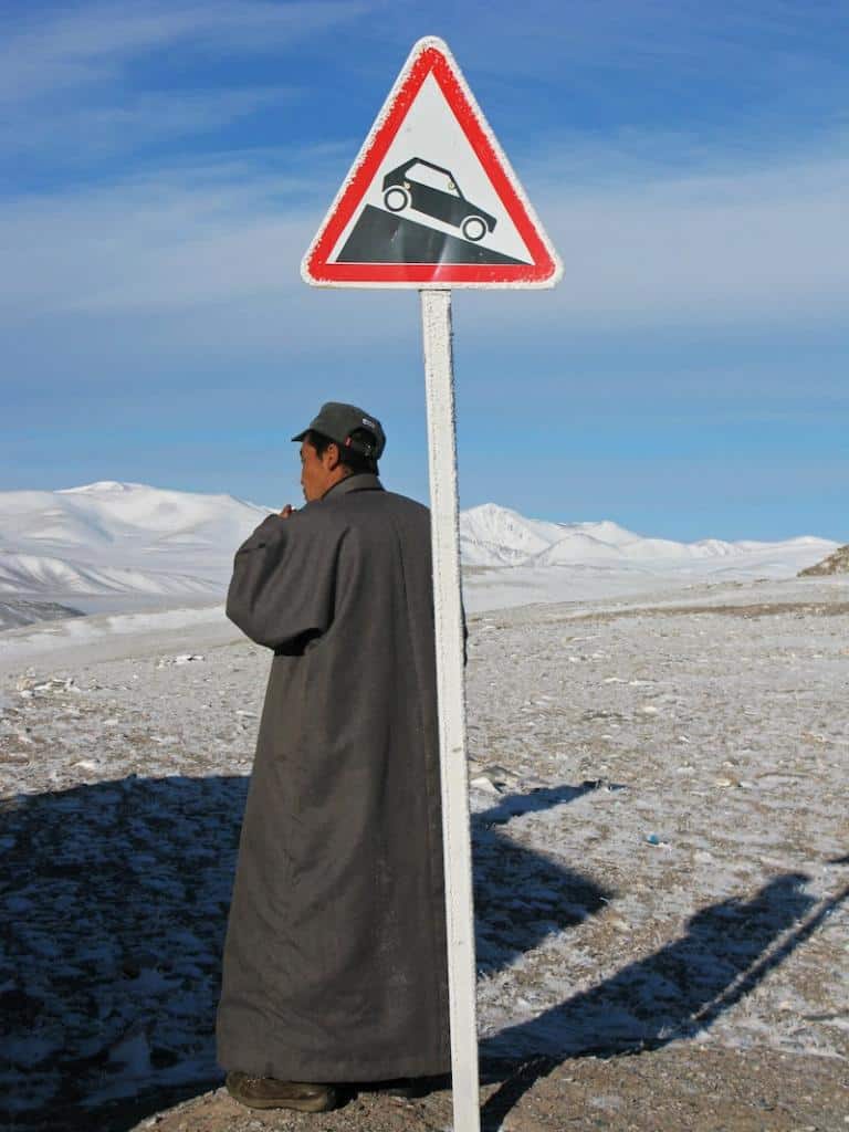 蒙古零下15度的那个等待的背影