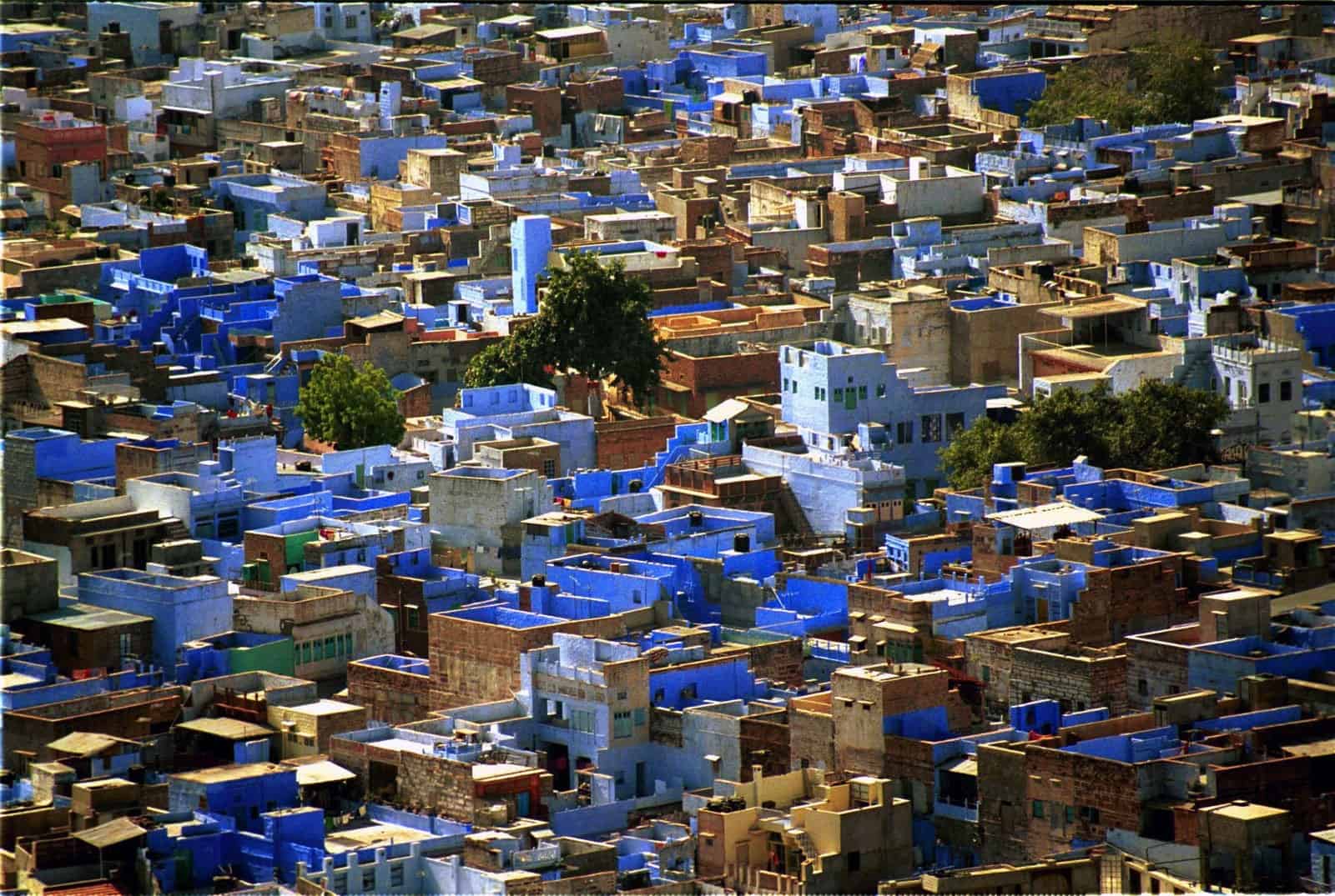 印度的蓝色之城——焦特布尔。