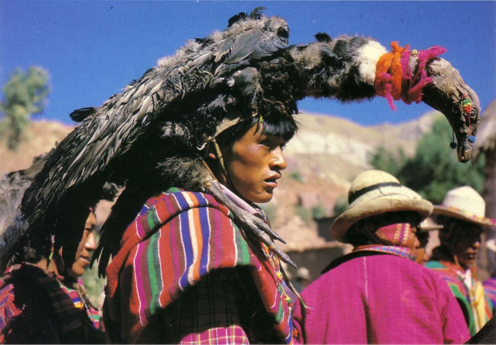 南美洲印地安部落鲜艳的异国色彩。